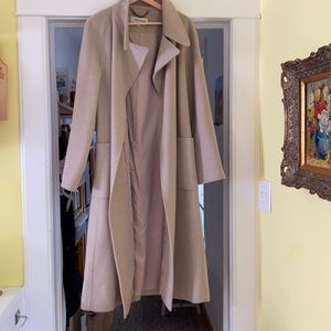 RARE J. Peterman Camel Wool & Cashmere Trench Coat